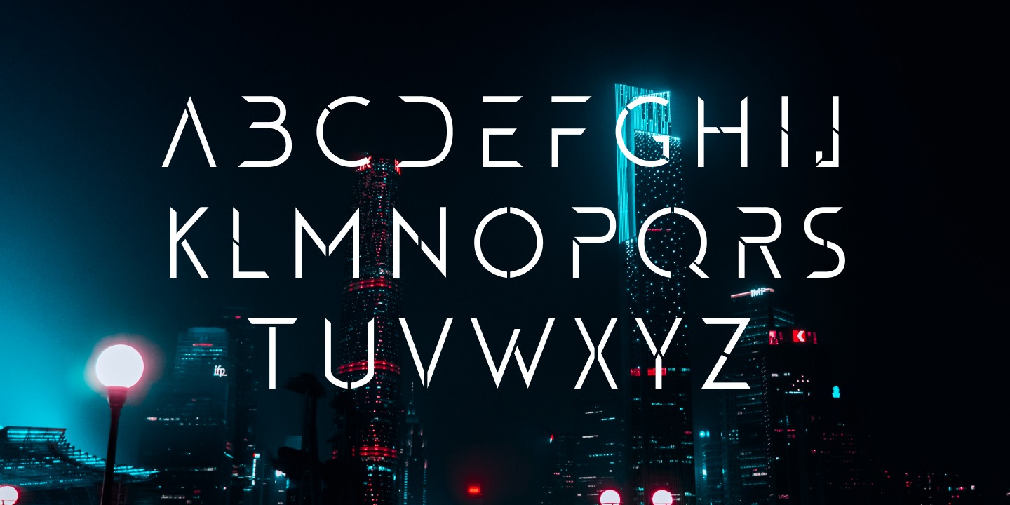 Beispiel einer Gluon Bold-Schriftart